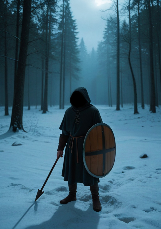 1 - Viking with spear and shield